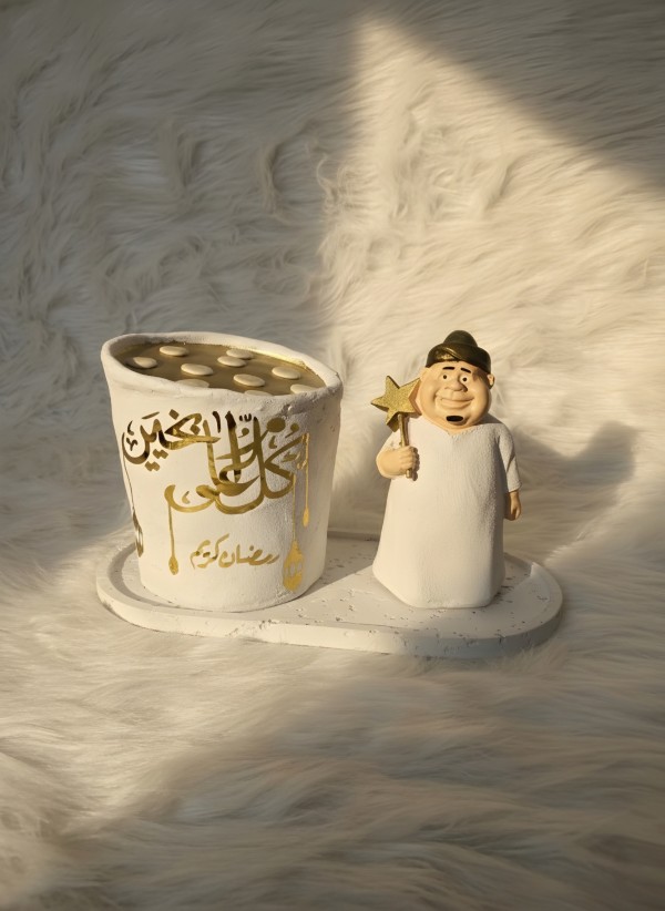 ديكور رمضان فنانيس مع عربية قطايف