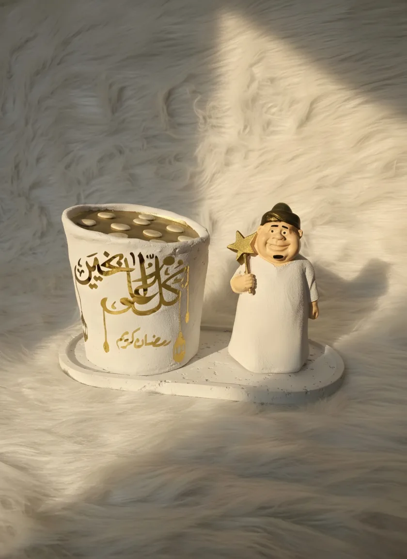 ديكور رمضان فنانيس مع عربية قطايف
