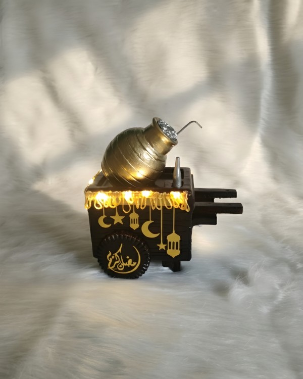 عربية فول رمضانية ديكور مضيء LED