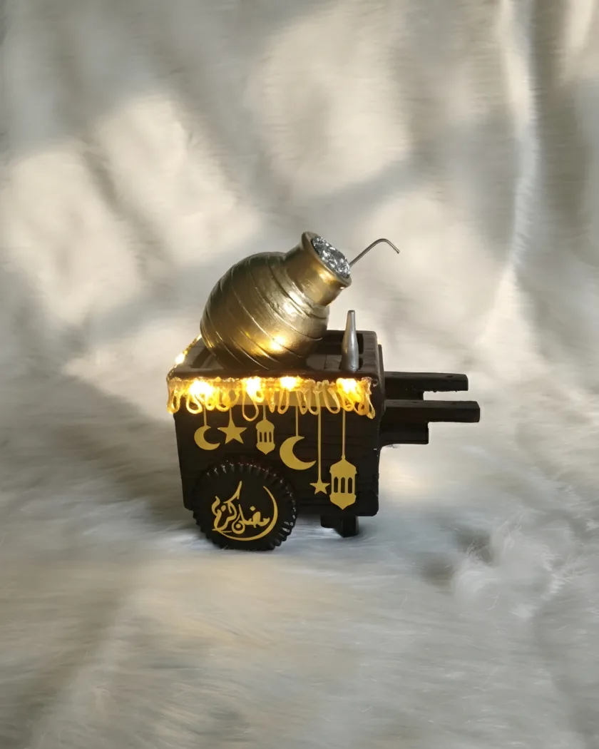 عربية فول رمضانية ديكور مضيء LED