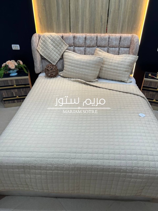 كوفرته رويال هوم تركي كبيره❤️‍🔥❤️‍🔥 4ًقطع قطنً خطيره ولا كلمه🔥🔥 كوفرته +2ًخداديه+تربيعه 40*40 بجد خطيييره