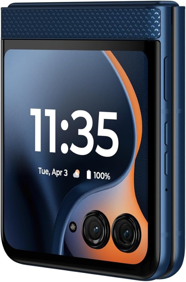 موبايل موتورولا رازر 60 ثنائي شرائح الاتصال شبكة الجيل الخامس 5G بذاكرة ROM سعة 256 جيجابايت وذاكرة رام 8 جيجابايت - جيبرالتار سي (لون أزرق)