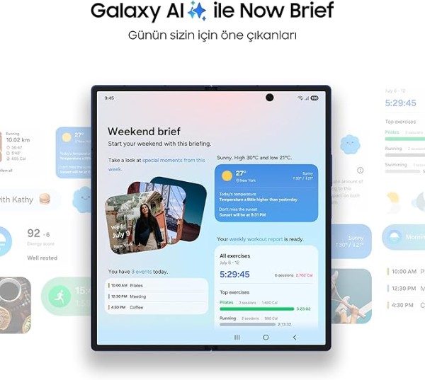 موبايل سامسونج جالاكسي زد فولد7 مزود بتقنية الذكاء الاصطناعي بسعة تخزين 256 جيجابايت وذاكرة 12 جيجابايت وكاميرا 200
