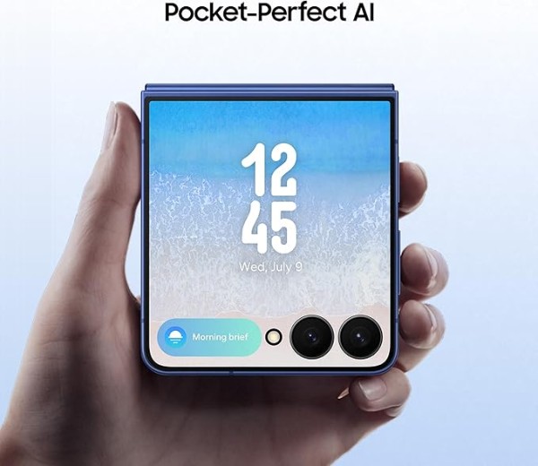 سامسونج جوال جالكسي زد فليب 7 بتقنية الذكاء الاصطناعي، لون ازرق، تخزين 512GB، ذاكرة 12GB، كاميرا 50MP لصور السيلفي،