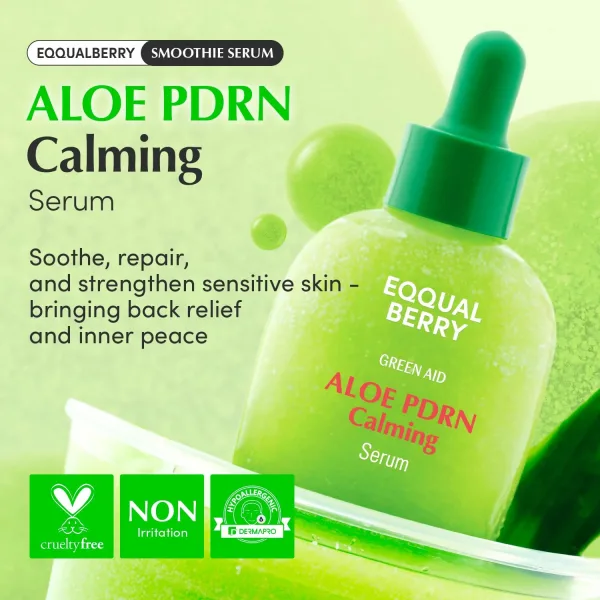 إيكوال بيري سيروم الألوفيرا PDRN المهدئ لترطيب وتهدئة البشرة 30 مل | EQQUALBERRY Aloe PDRN Calming Serum 30ml