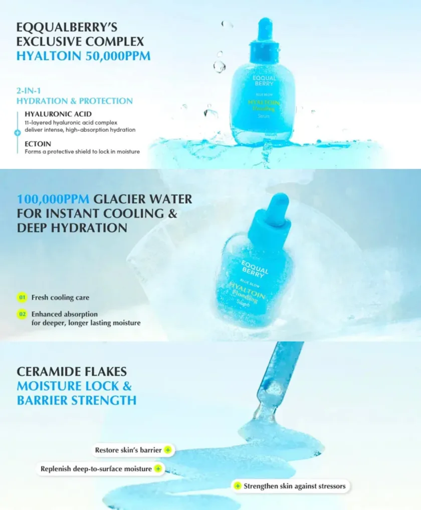 إيكوال بيري سيروم هايلتوين فلودينج لترطيب البشرة العميق 30 مل | EQQUALBERRY Hyaltoin Flooding Serum 30ml