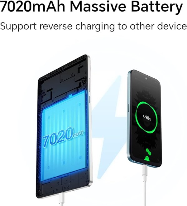 باد X7 ذاكرة رام 4 جيجابايت ووحدة تخزين 128 جيجابايت من هونر، واي فاي، رمادي