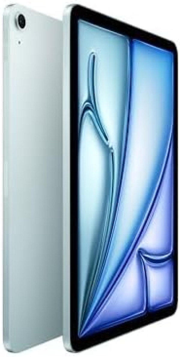 جهاز اي باد اير 11 بوصة مع شريحة M3 مصممة لذكاء آبل وشاشة ليكويد ريتينا 128 جيجا وكاميرا أمامية وخلفية 12 ميجابيكسل وواي فاي 6E