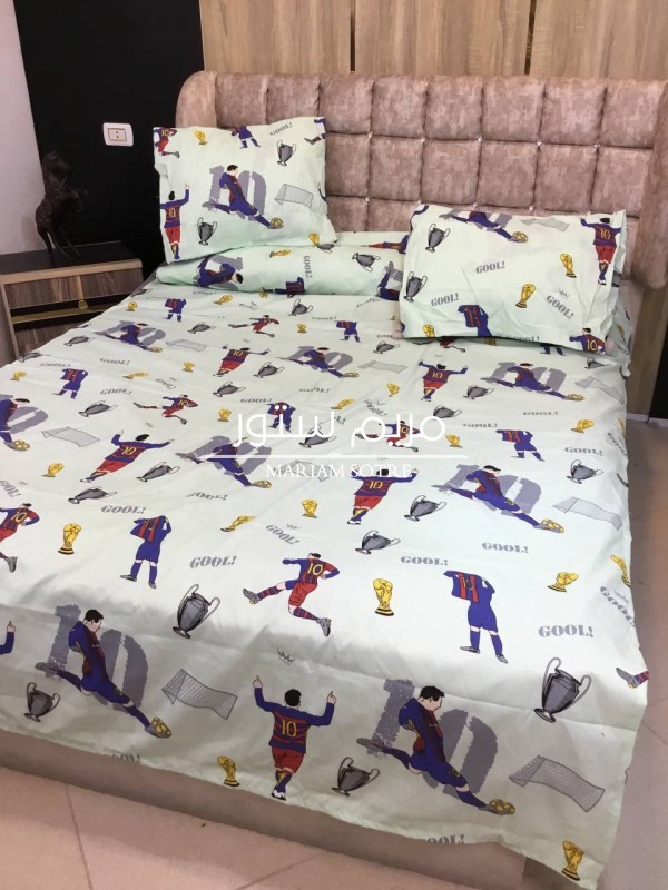 طقم المصريه  6 قطع شبابي ورسومات فنش بالمظبوط وخامهً خطيره توووحفه ❤️❤️ 2 ملايه 170*230 2 مخده 40*120 2 خداديه 50*60