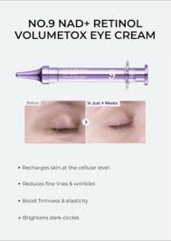 نامبوزين رقم 9 كريم العين NAD+ ريتينول فولوميتوكس 10 مل | Numbuzin No.9 NAD+ Retinol Volumetox Eye Cream 10ml