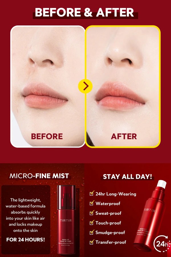 تيرتير – مثبت مكياج ماسك فيت 80 مل | TIRTIR Mask Fit Make Up Fixer 80ml