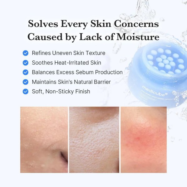 ميديكوب – كريم كبسولات الترطيب بحمض الهيالورونيك 55 جرام | Medicube Hyaluronic Moisturizing Capsule Cream 55g