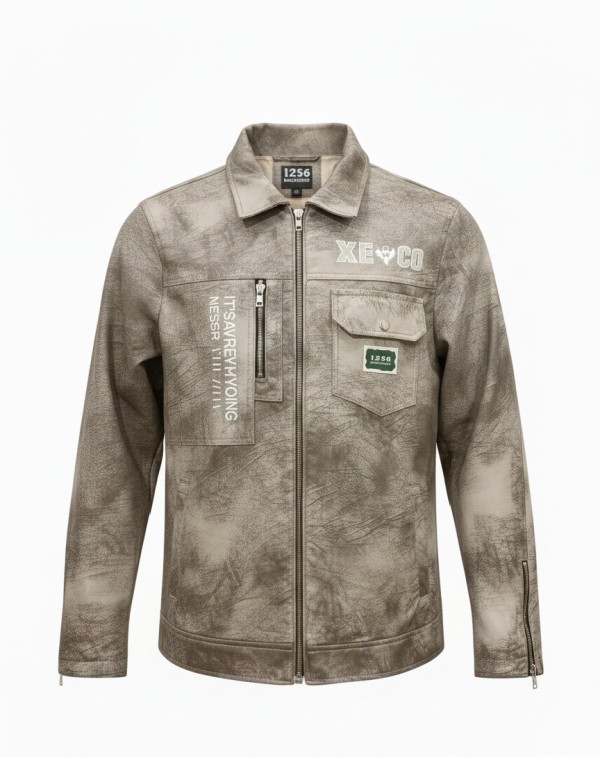 جاكت جلد محجر