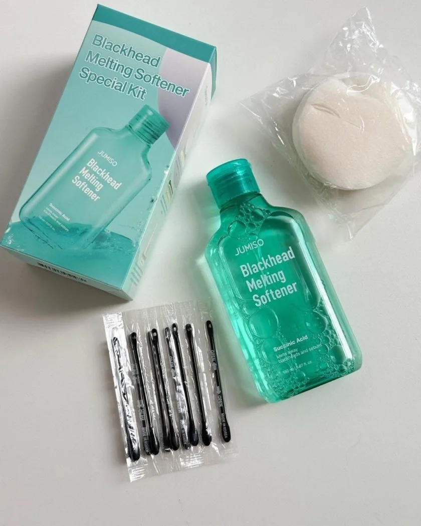 جوميسو – مجموعة إذابة الرؤوس السوداء بقطعة قطن 150 مل | JUMISO Blackhead Melting Softener Special Kit 150ml