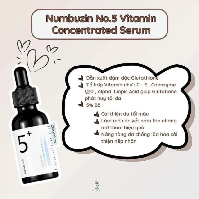 نومبوزين رقم 5 سيروم مركز بالفيتامينات لتفتيح البشرة 30 مل | Numbuzin No.5 Vitamin Concentrated Serum 30ml