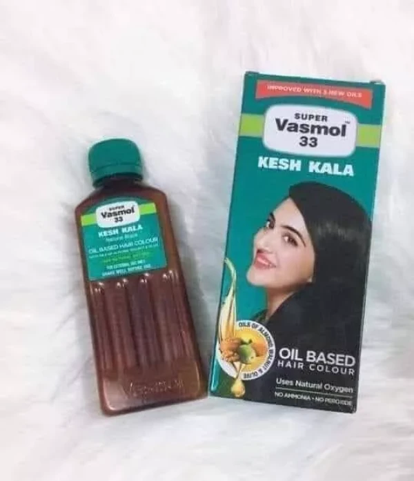 سوبر فازمول 33 – زيت الشعر كيش كالا الأسود خالي من الامونيا 100 مل | Super Vasmol 33 Kesh Kala Hair Oil 100ml