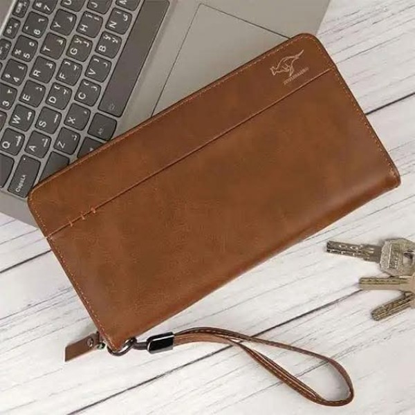 محفظة يد رجالي جلد  Men’s Leather Clutch Wallet