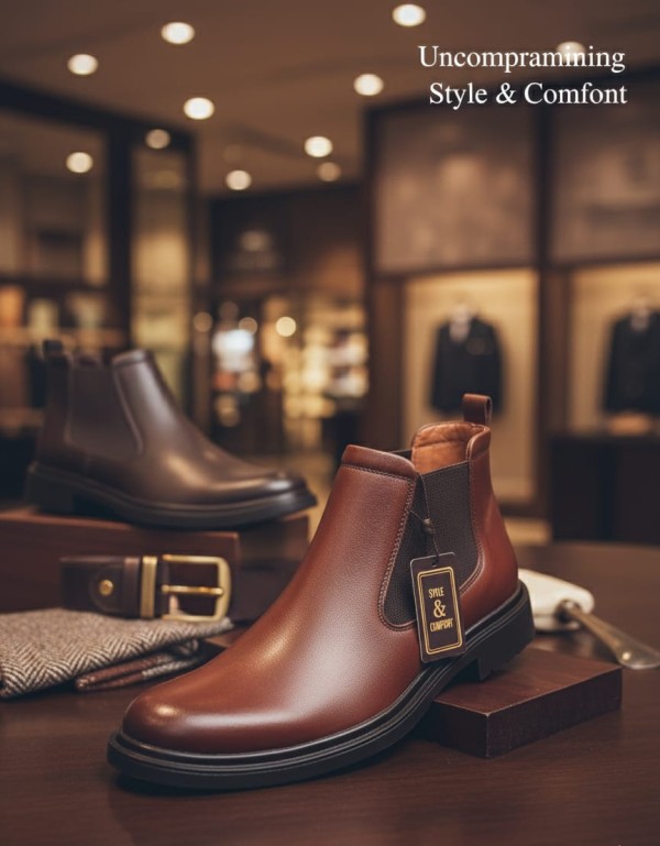 بوت تشيلسي Men’s Chelsea Leather Boot