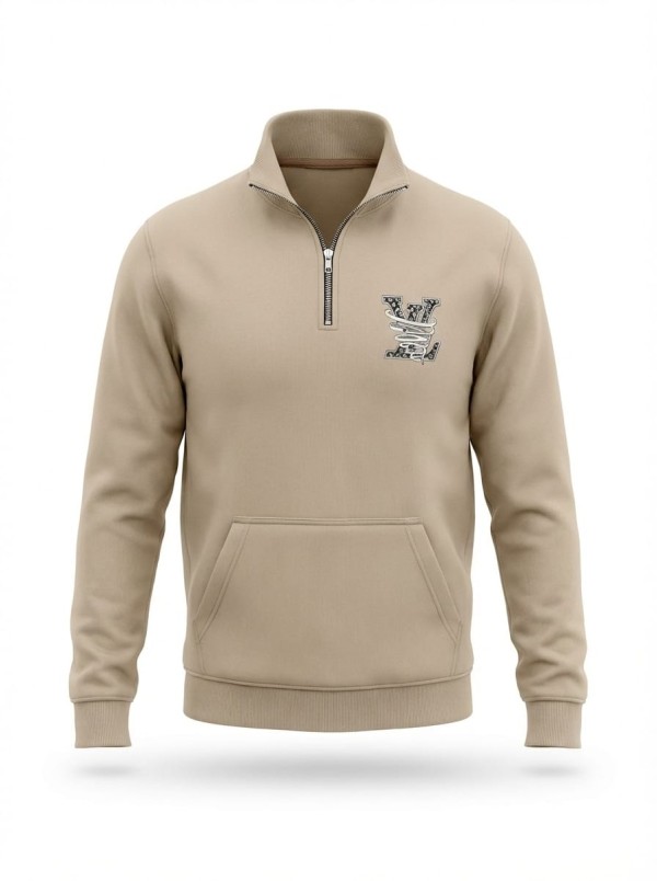 سويت شيرت ميلتون بنص سوسته   - Half-Zip Sweatshirt