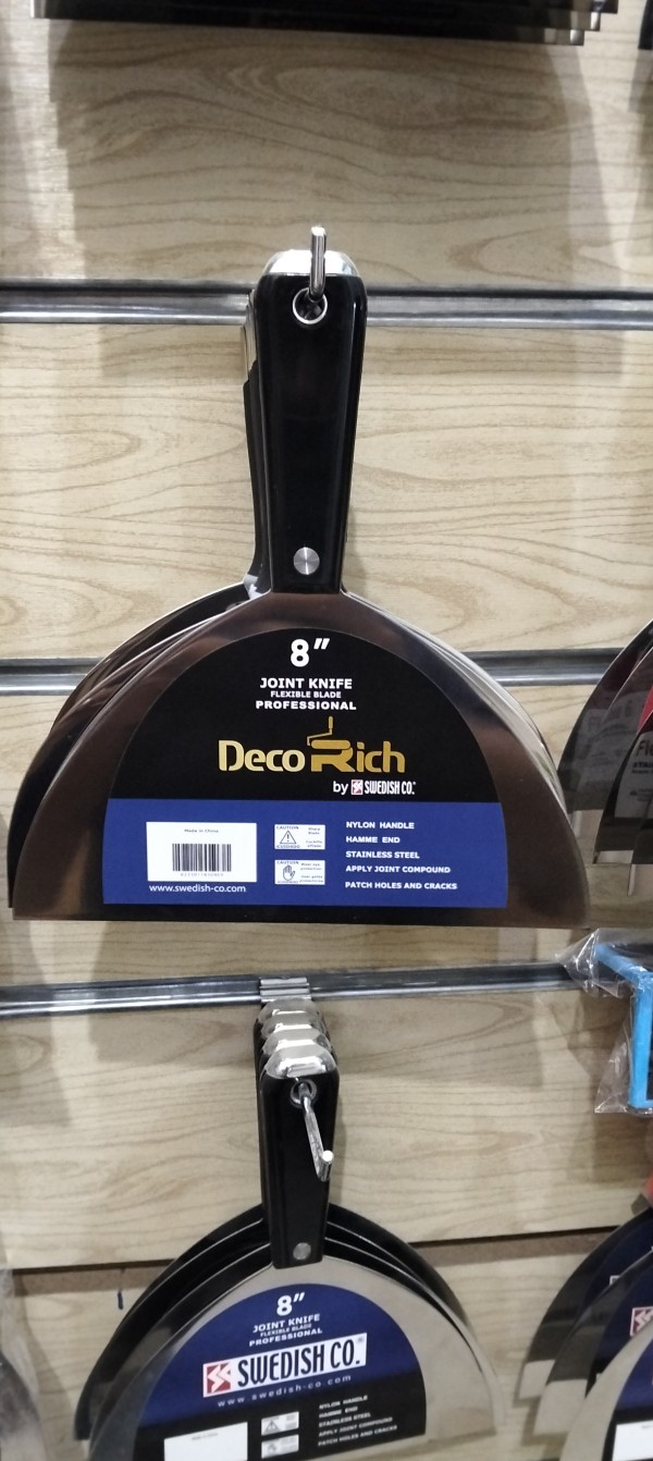 سكينه سويديه استانلس كعب نحاس 8 بوصه