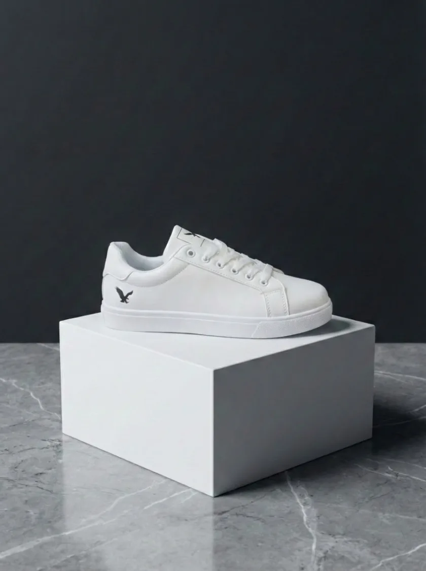 كوتشي فلات ابيض - Flat White Sneakers
