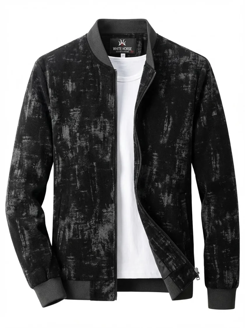 جاكت سوستة جوخ - 🧥 Wool Zip Jacket