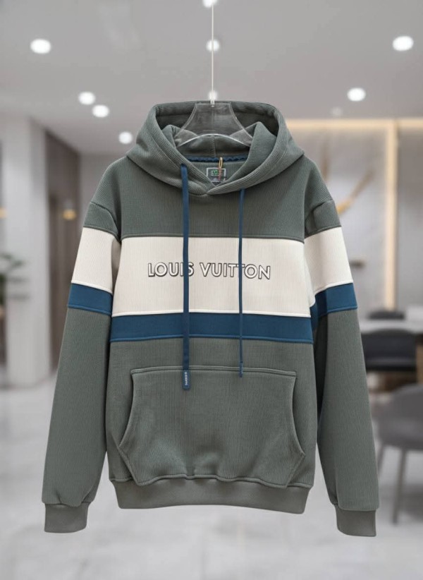 هودي مخطط كاجوال - Striped Casual Hoodie