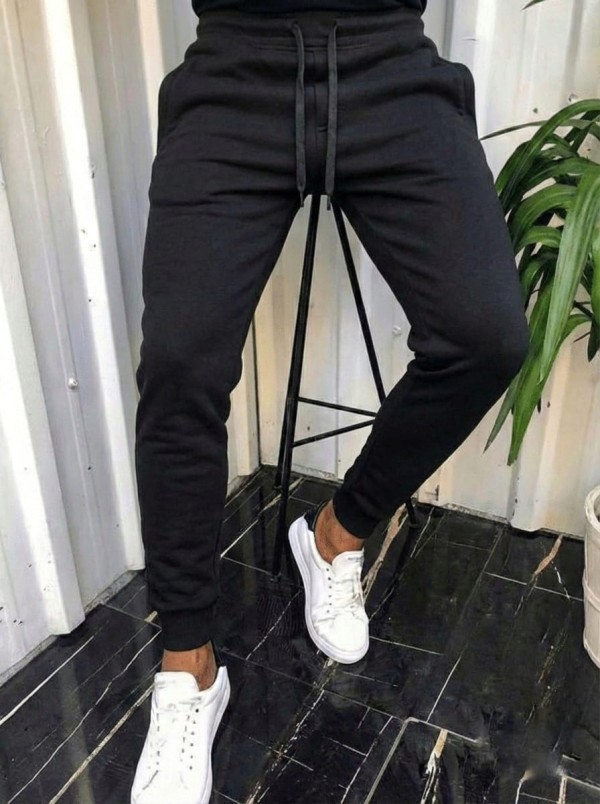 شروال مبطن سليم  - Padded Slim Sweatpants