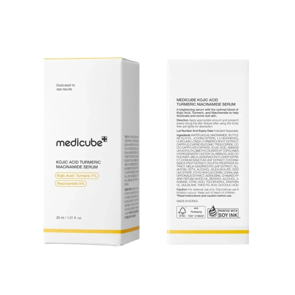ميديكوب سيروم تفتيح البشرة بحمض الكوجيك والكركم وتقليل التصبغات 30 مل | Medicube Kojic Acid Turmeric Niacinamide Serum 30ml