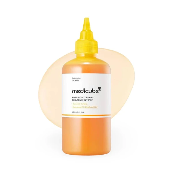 ميديكوب تونر تقشير البشرة بحمض الكوجيك والكركم 250 مل | Medicube Kojic Acid Turmeric Resurfacing Toner 250ml
