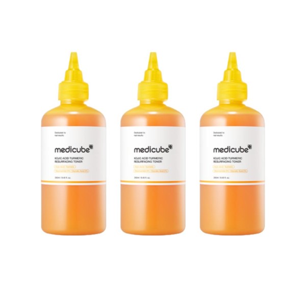 ميديكوب تونر تقشير البشرة بحمض الكوجيك والكركم 250 مل | Medicube Kojic Acid Turmeric Resurfacing Toner 250ml