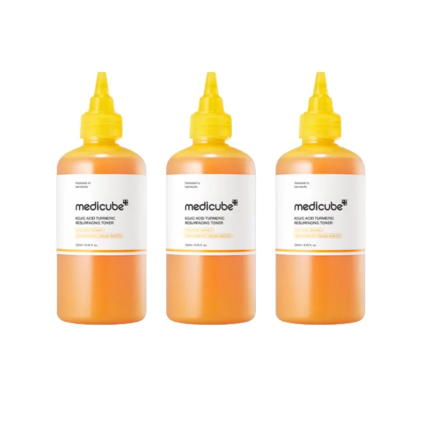 ميديكوب تونر تقشير البشرة بحمض الكوجيك والكركم 250 مل | Medicube Kojic Acid Turmeric Resurfacing Toner 250ml
