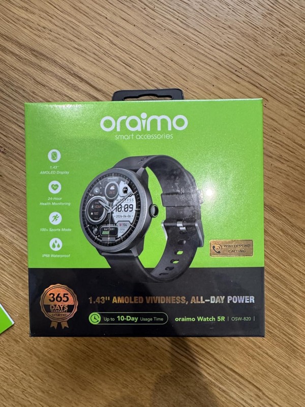 Oraimo OSW-820 Smart Watch 5R Premium