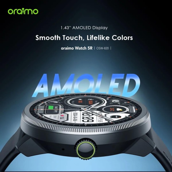 Oraimo OSW-820 Smart Watch 5R Premium