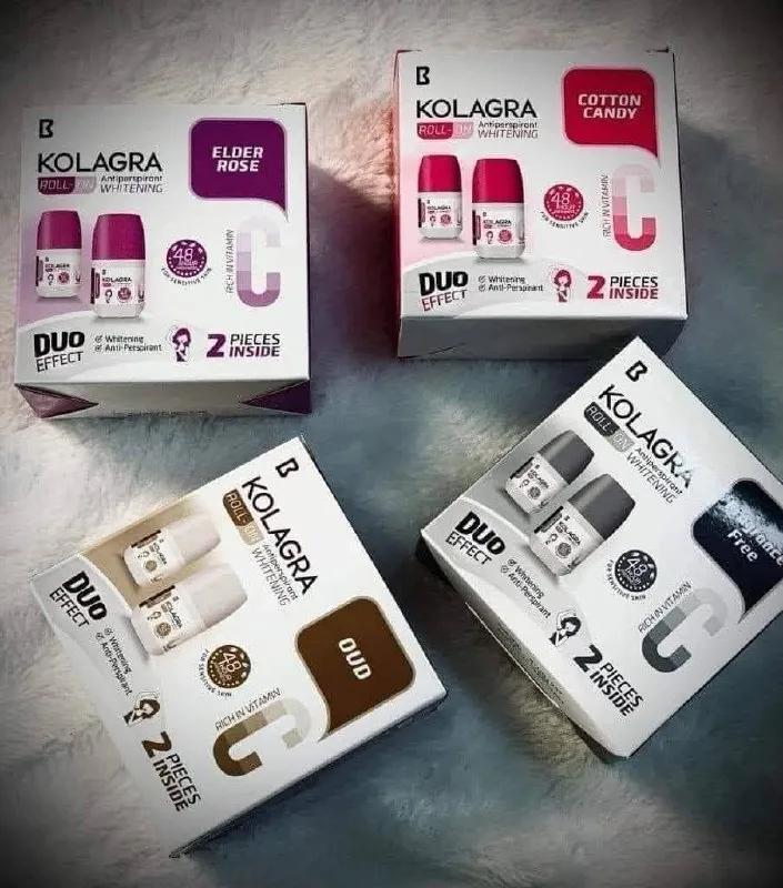 كولاجرا رول أون مضاد للتعرق ومزيل لرائحة العرق 1+1 60 مل - Colagra Roll-On Antiperspirant and Deodorant 1+1 60ml