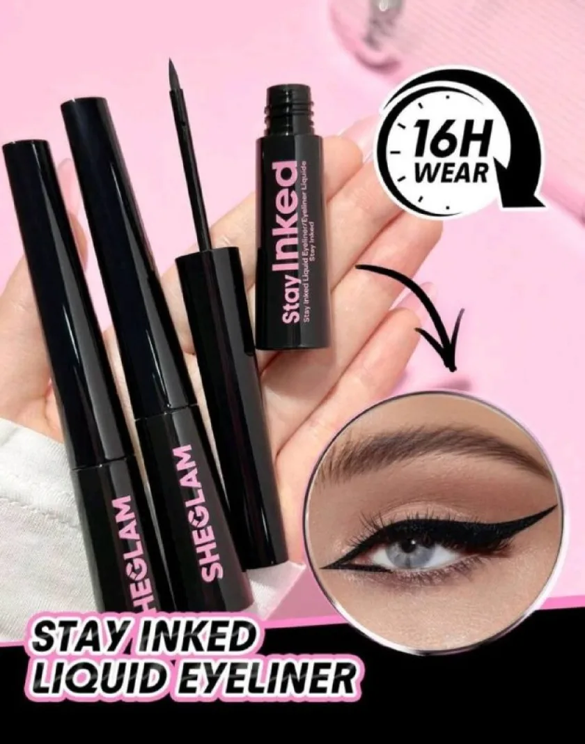 محدد العيون ستاي إنكد من شيجلام أسود مطفي -  SHEGLAM Stay Inked Liquid Eyeliner Matte Black