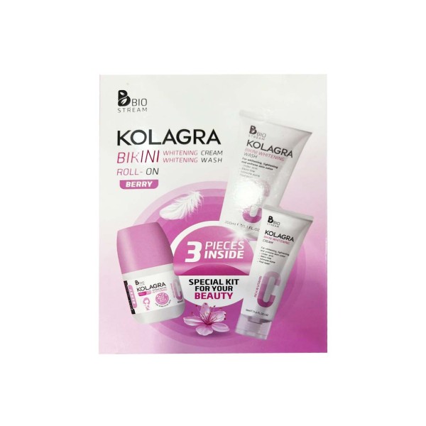 عرض كولاجرا 3 في 1 -  Kolagra sensitive care bundle (Bikini Routine& Roll on)