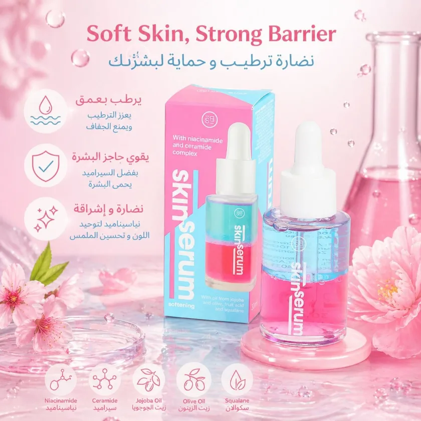 مصل البشرة ثنائي الطور لتفتيح وترميم حاجز البشرة - Skin Serum  Bi-Phase Softening Serum