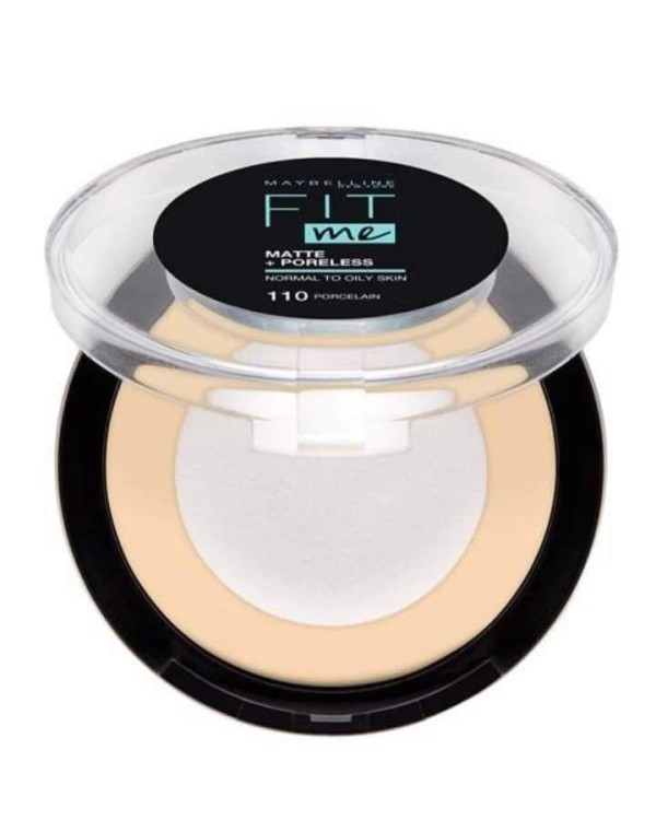 بودرة فيت مي المضغوطة من ميبيلين - Maybelline Fit Me Matte + Poreless Powder