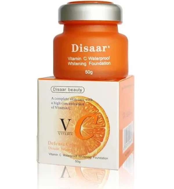 كريم اساس ديزار بفيتامين سي 50ملي|Disaar Foundation Vitamin c waterproof 50ml