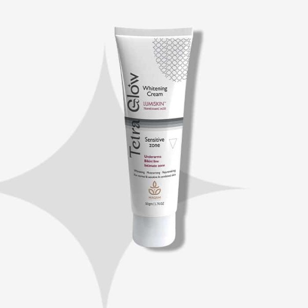 كريم تفتيح المناطق الحساسه من تيترا جلو 50جم| Tetra Glow Whitening Cream For Sensitive Zone 50gm