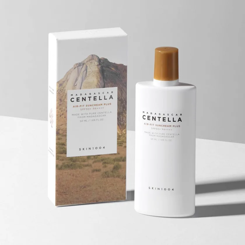 كريم واقى شمس فائق الخفه بخلاصة السنتيلا من سكين 1004 50 ملي| SKIN1004 Madagascar Centella Air-Fit Sunscreen Plus 50ml