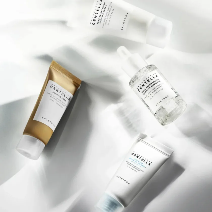 مجموعة سنتيلا للسفر إيفن تون لتفتيح وتوحيد لون البشرة من سكين1004 | SKIN1004 Madagascar Centella Even Tone Kit