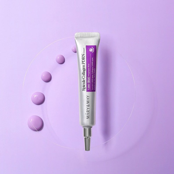 كريم الكولاجين الكوري بالإبر المجهرية وPDRN لشد وتجديد البشرة من ماري آند ماي (MARY & MAY Spicule Collagen PDRN Cream - 30ml)