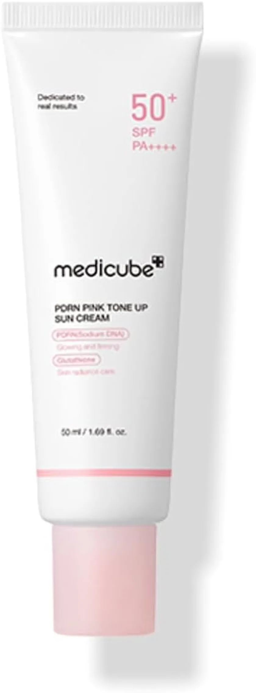 ميديكيوب كريم واقي الشمس الوردي بتقنية PDRN  50 ملي| Medicube Pdrn Pink Tone Up Sun Cream - 50 ml