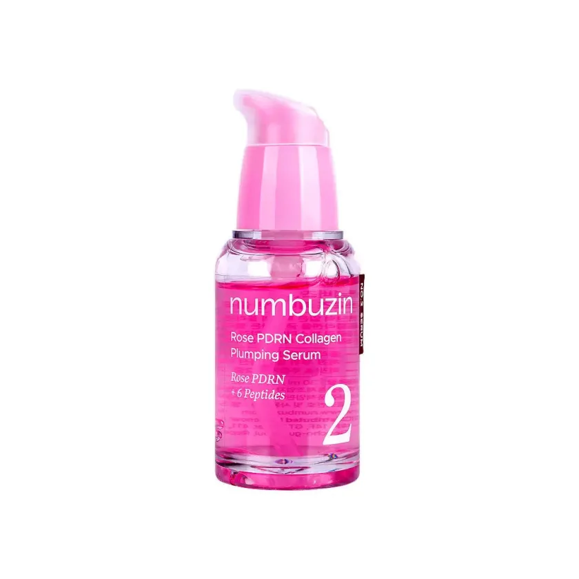 مصل زياده حجم البشره بالكولاجين رقم 2 بالورد 30 ملي| Numbuzin Rose PDRN Collagen Plumping Serum 30ml