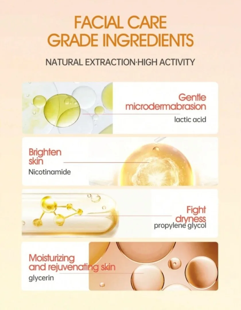 لوشن حليب الفراولة لتقشير وتفتيح الجسم وعلاج جلد الوزة - 250 مل | MEKINE Strawberry Milk Body Lotion