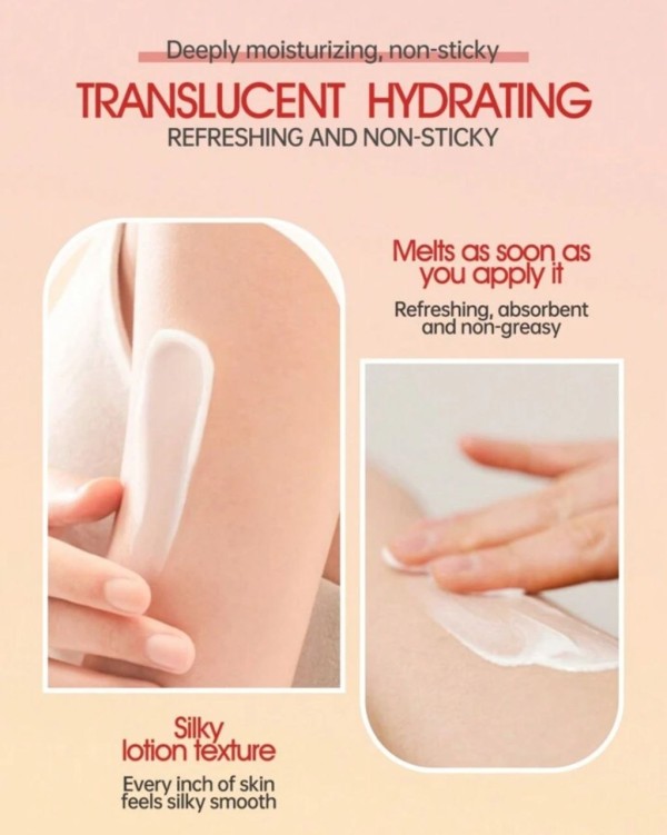 لوشن حليب الفراولة لتقشير وتفتيح الجسم وعلاج جلد الوزة - 250 مل | MEKINE Strawberry Milk Body Lotion