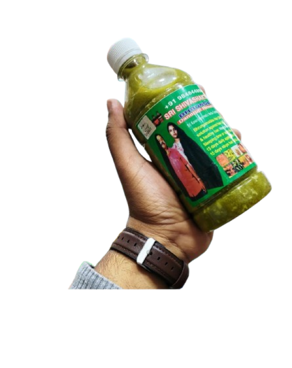 زيت نمو الشعر برونغامالاكا من منتجات سري شيفاشاكثي العشبية    Brungamalaka Hair Growth Oil by Sri Shivashakthi Herbal Products