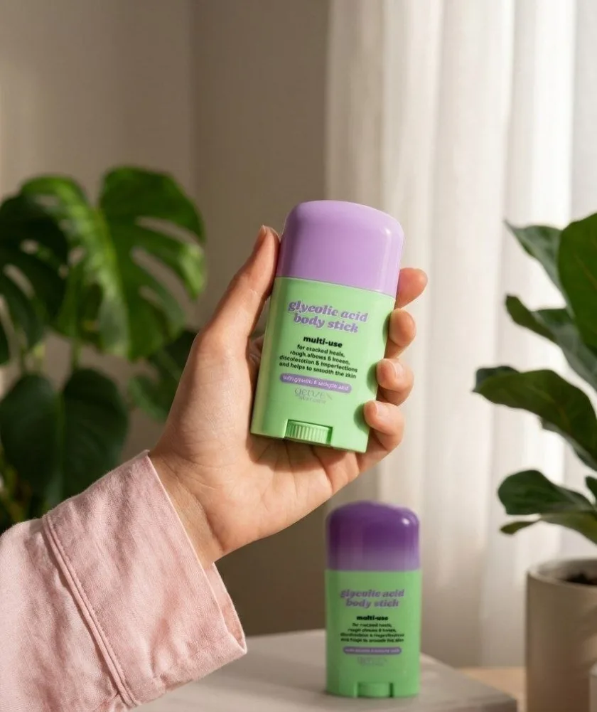 ستيك الجليكوليك أسيد لتفتيح وتقشير الجسم والأماكن الداكنة من جينزين | Genzen Glycolic Acid Body Stick